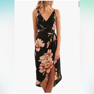Floral Midi Dress - Size S